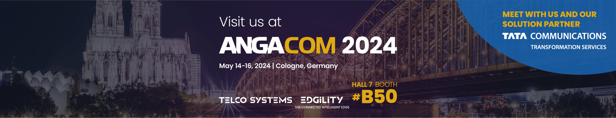Visit us at ANGA COM 2024 | Telco Systems | Edgility by Telco Visit us at ANGA COM 2024 | Telco Systems | Edgility by Telco